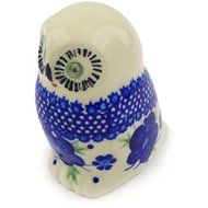 Ceramika Bona H6516F Polish Pottery Ceramic Owl Figurine Hand Painted, 4-Inch