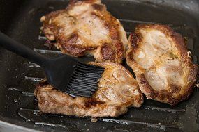 Silicone Basting Brush | Folding Cup | Storage Bag by USA Kitchen Elite | Silicone Bristles - Baste Food On The... N3