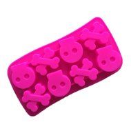 Joyi 2pcs 8-cavity Skull Candy Molds Chocolate Molds, Ice Cube Molds, Silicone Baking Molds, PREMIUM Silicone...
