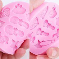 Wocuz Silicone Candy Making Supplies Fondant Chocolate Mold Cake Decorating Tool Baby Shower Party N5