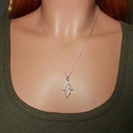 Bow and Arrow Necklace - Antique Silver - Archery Archer Charm Jewelry NEW