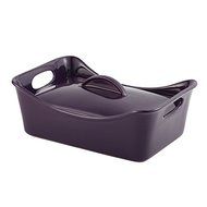 Covered Casserole and Baking Dish with Single Layer, Purple