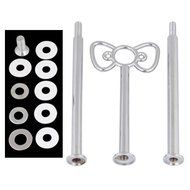 Gacube Wedding Party 3 Tier Cake Plate Center Bow Stand Handle