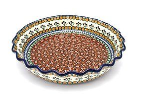 Polish Pottery Baker - Pie Dish - Fluted - Unikat Signature U079