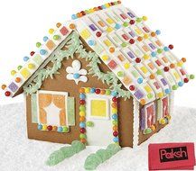 Christmas Bundle - Unassembled Christmas Gingerbread House Kit with Candies, Icing, Decorating Bag and Tip Included...