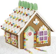 Christmas Bundle - Unassembled Christmas Gingerbread House Kit with Candies, Icing, Decorating Bag and Tip Included... N4