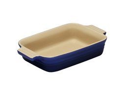 Le Creuset Stoneware 7-by-5-Inch Rectangular Dish, Cobalt