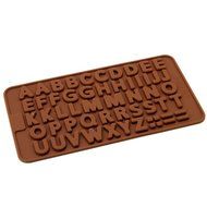 DUFUSTORE Chocolate Cake Candy Baking Silicone Bakeware Mould Letter Pattern Random Color