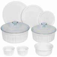Corningware French White 10-Piece Round Bakeware Set