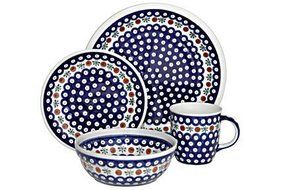 Polish Pottery Nature 16 Piece Dinner Set