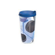 Tervis Slap Shot Wrap Bottle with Blue Lid, 16-Ounce, Beverage