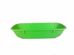 Paderno World Cuisine 10-5/8-Inch by 4-3/4-Inch Rectangular Green Proofing Basket (.5 Kilo)