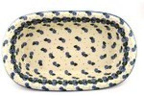 Polmedia Polish Pottery 13-inch Stoneware Oval Baker H6348B Hand Painted from Ceramika Artystyczna in Boleslawiec... N3