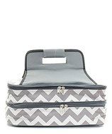 Chevron Casserole Dish Carrier for Holiday Party Entertaining Grey