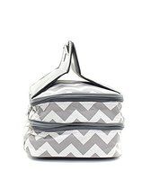 Chevron Casserole Dish Carrier for Holiday Party Entertaining Grey N3