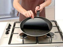 Mangocore Twin pack Pan Mat, 2 Non-stick round pan liner sheet (black)