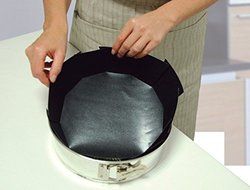 Mangocore Twin pack Pan Mat, 2 Non-stick round pan liner sheet (black) N3