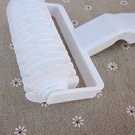 ASDOMO Baking Tool Cookie Pie Pizza Bread Pastry Lattice Roller Cutter Plastic Kitchen Baking Dough Cookie Pie... N4