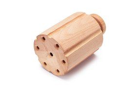 Paul Hollywood British Pork Pie Dolly Mold, Large Beechwood N2