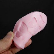 3 Holes Butterfly Silicone Cake Mold N2