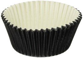 Jubilee Sweet Arts 50 Count Baking Cups, Standard, Black Foil