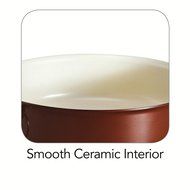 Tramontina 80110/052DS Style Ceramica 01 Round Baking Dish, 9.5-Inch, Metallic Copper N3