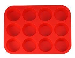 Artestia 12-round Nonstick Silicone Baking Mold for Biscuit, Muffin, Tart, Cake, Pie, Quiche, Pastry, Pudding,... N2