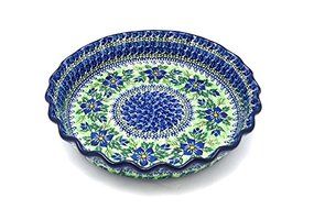 Polish Pottery Baker - Pie Dish - Fluted - Unikat Signature U1281