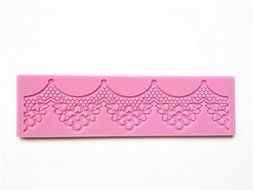 Longzang Silicone Lace Mat Art Deco Fondant Mold Silicone Molds Craft Mould DIY Cake Decorating L047