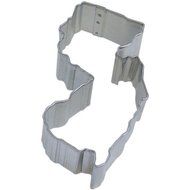 State of New Jersey Tin Cookie Cutter 4"