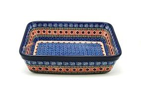Polish Pottery Baker - Rectangular - Medium - Aztec Sun