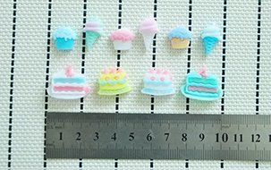 WilsonBaking Love Collection - Cake and Ice Cream Birthday Party Molding Theme Silicone Fondant Lace Molds Serie... N4