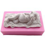 Joinor 3D Lovely Sleeping Baby Silicone Fondant Mold Sugarcraft Tool, Handmade Soap Mold, Cake Decorating Cupcake... N2