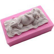 Joinor 3D Lovely Sleeping Baby Silicone Fondant Mold Sugarcraft Tool, Handmade Soap Mold, Cake Decorating Cupcake... N3