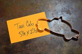 Taxi Cab Copper Car Cookie Cutter N2