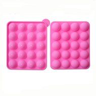 TANGCHU Silicone Non Stick Cake Lollipop Set Mold Bakeware Includes 200 Lollipop Sticksunit Size: 1.57(diameter...