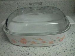 Corning Ware CorningWare Peach Floral 2.5 Liter Casserole &amp; Lid A-10-B