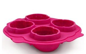 DGI MART Kitchen Party Use 4 Cavities Adorable Kawaii Brain Shape Chocolate Sugar Ice Cake Silicone Mini Cube...