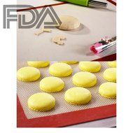 Silicone Baking Mat, Set of 2, Non-stick Reusable Baking Liner, Macaron/pastry/cookie/bun/bread Making Sheet,40cm... N3