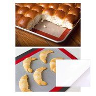 Silicone Baking Mat, Set of 2, Non-stick Reusable Baking Liner, Macaron/pastry/cookie/bun/bread Making Sheet,40cm... N5