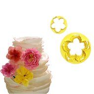 Miki 1201 Cake Decorating Gumpaste Flower Molds Peony Fondant Cutters Set Sugarcraft Modeling Tools Kit for Cake...