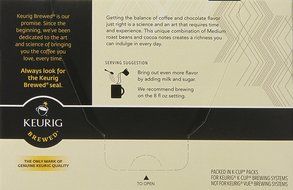 Starbucks Mocha, K-Cup for Keurig Brewers, 60 Count N6