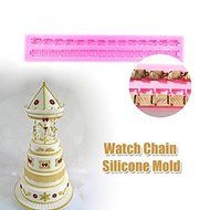 "Watch Chain Silicone Mold Fondant Cake Decorating Mould" shopping N4