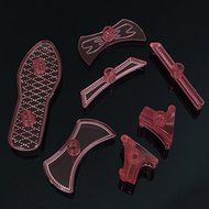 7pcs Sugar Craft Baking Tool Plastic High Heel Shoes Fondant Cake Cutter Mould shopping N3