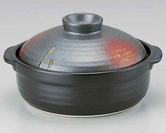 Akeshino for 3-4 persons 10.3inch Donabe Japanese Hot pot Black Ceramic Made in Japan