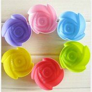 WMSTUDIO 6pcs/Set Mixed Colors Silicone Muffin Cases Cake Cupcake Liner Baking Molds Cake Moulds Gift N5