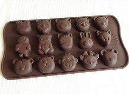Wholeport DIY Silicone Cake Mold Mould Cake Pan Handmade Biscuit Mold Cute Animal Molds