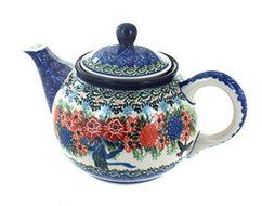 Polish Pottery Blush Bouquet Small Teapot