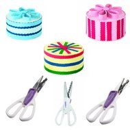 3pk Wilton Scissors for Cake Decorating Cuts Fondant, Gum Paste, Sugar Sheets N4
