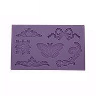 &quot;dipshop Butterfly Decorative Pattern Embossed Fondant Mold Silicone Cake Mould Decorating Tool&quot; shopping